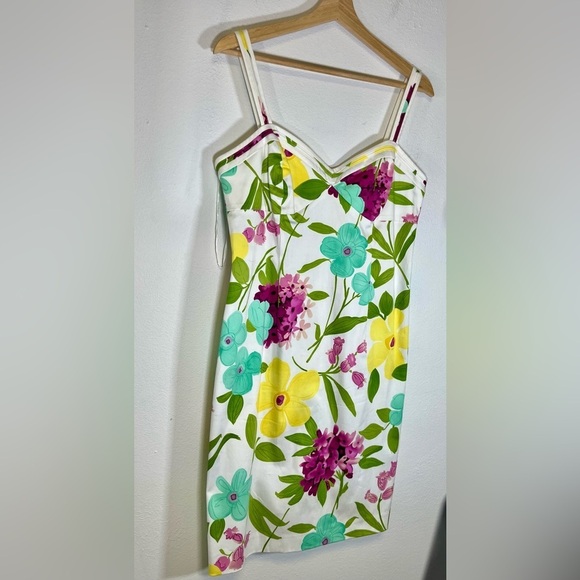The Perfect Spring Summer Dress by Nine West. Vibrant Classy & Feminine 
Size 10 - Picture 4 of 6